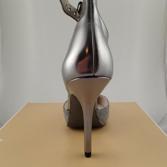 NIB MICHAEL KORS 40F3BRHS1D GLITTER BRENA HEELS - Picture 3 of 6